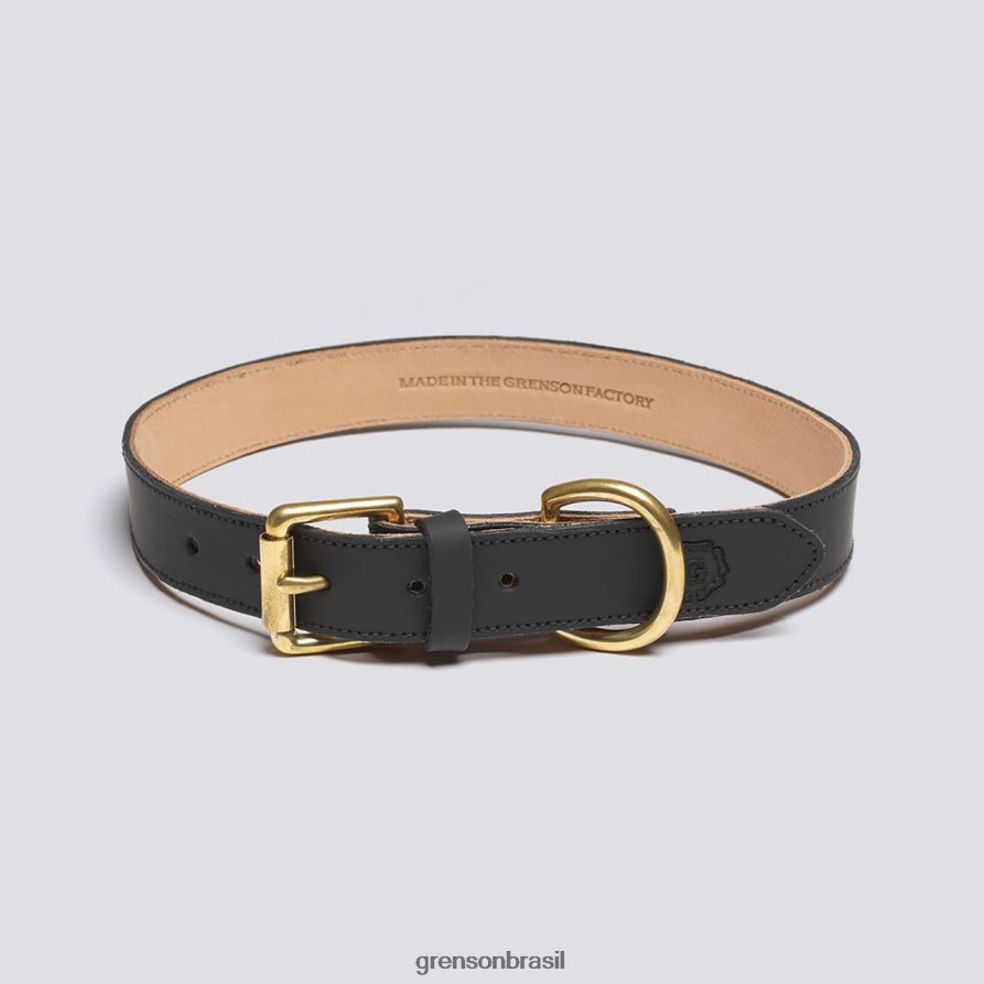 unissex Grenson preto coleira de cachorro grande acessórios para cães 04NFHP545