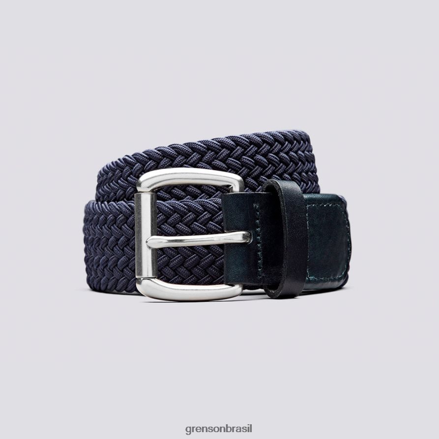 unissex Grenson marinha cinto tecido acessórios 04NFHP520