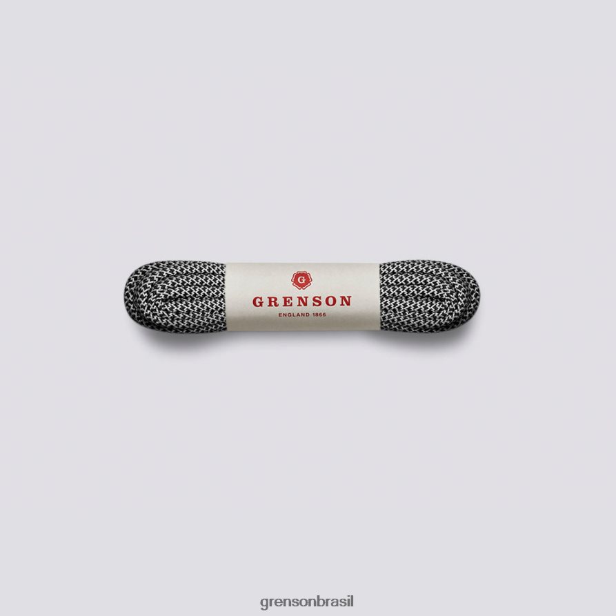 unissex Grenson preto reflexivo cadarços de bota de caminhada acessórios 04NFHP448