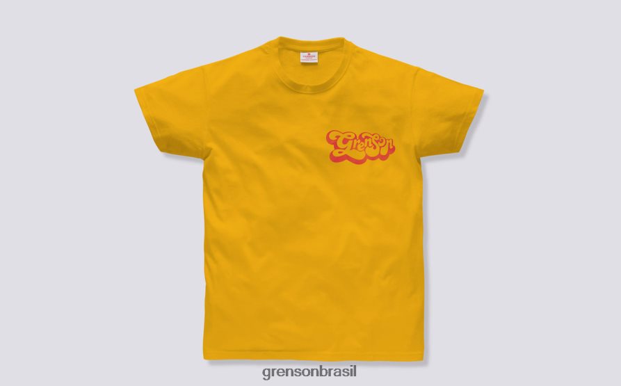 unissex Grenson amarelo camiseta do roteiro roupas 04NFHP525