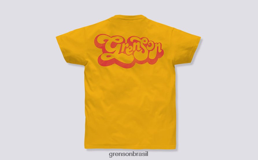 unissex Grenson amarelo camiseta do roteiro roupas 04NFHP525
