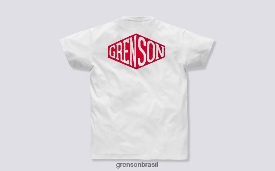 unissex Grenson branco camiseta caixa roupas 04NFHP529