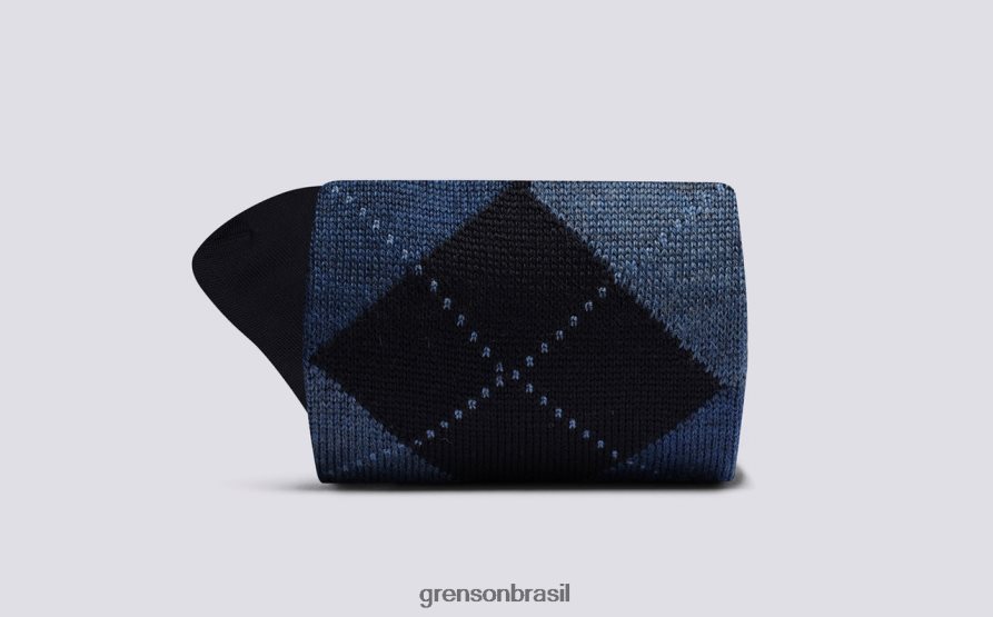 homens Grenson marinha meia argyle acessórios 04NFHP450