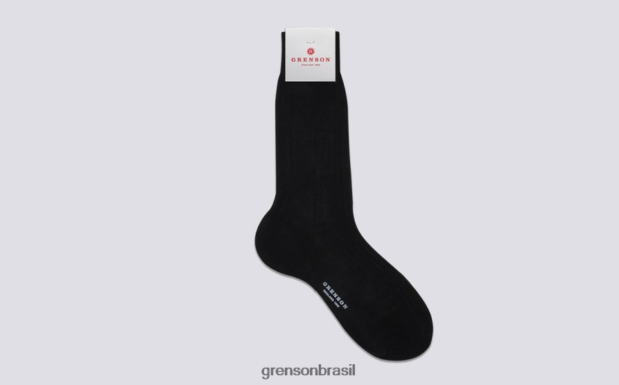 homens Grenson marinha meia canelada lisa acessórios 04NFHP458