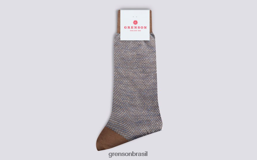homens Grenson taupe meia escama acessórios 04NFHP489