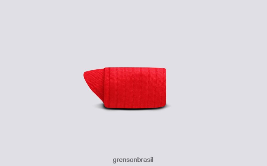 homens Grenson vermelho meia canelada lisa acessórios 04NFHP459