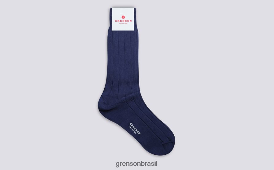 unissex Grenson azul meia costela larga acessórios 04NFHP494