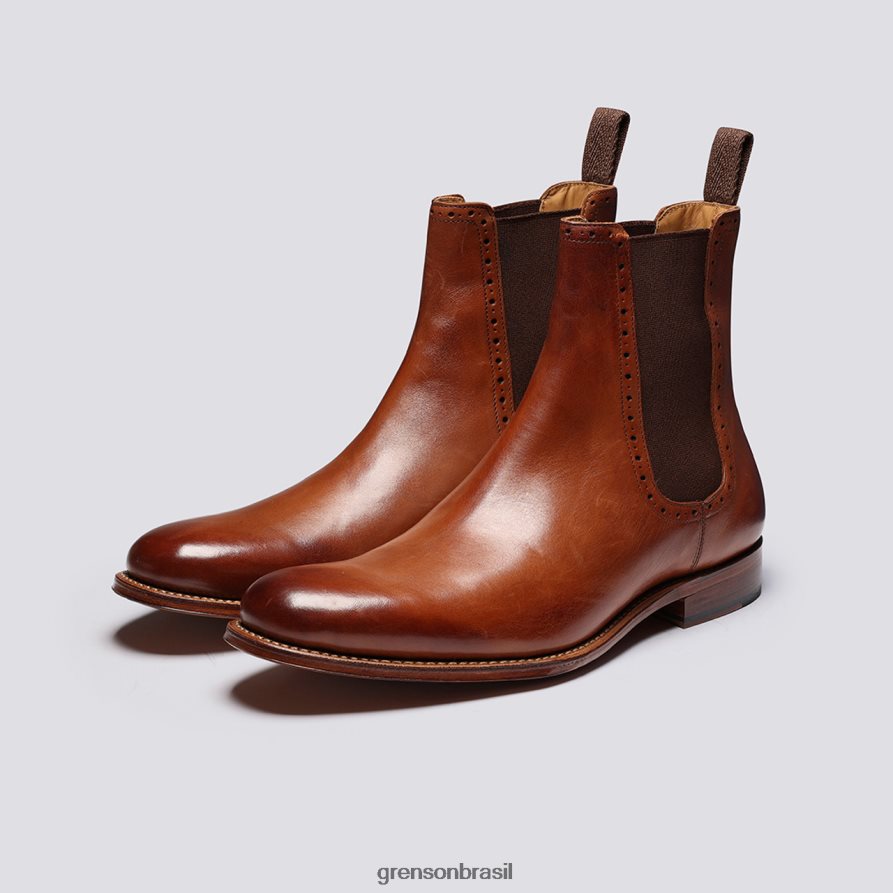 homens Grenson bronzeado pintado à mão howard botas 04NFHP59