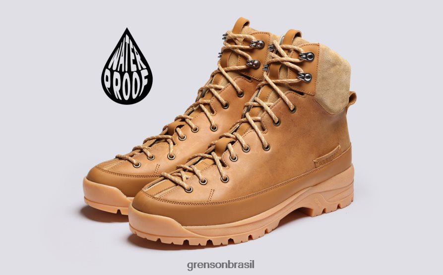 homens Grenson bronzeado tênis 71 botas 04NFHP48