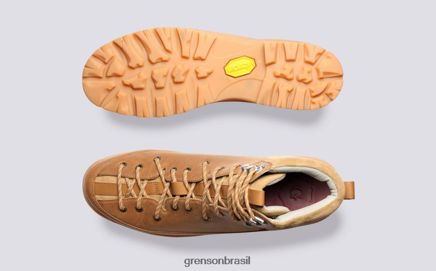 homens Grenson bronzeado tênis 71 botas 04NFHP48