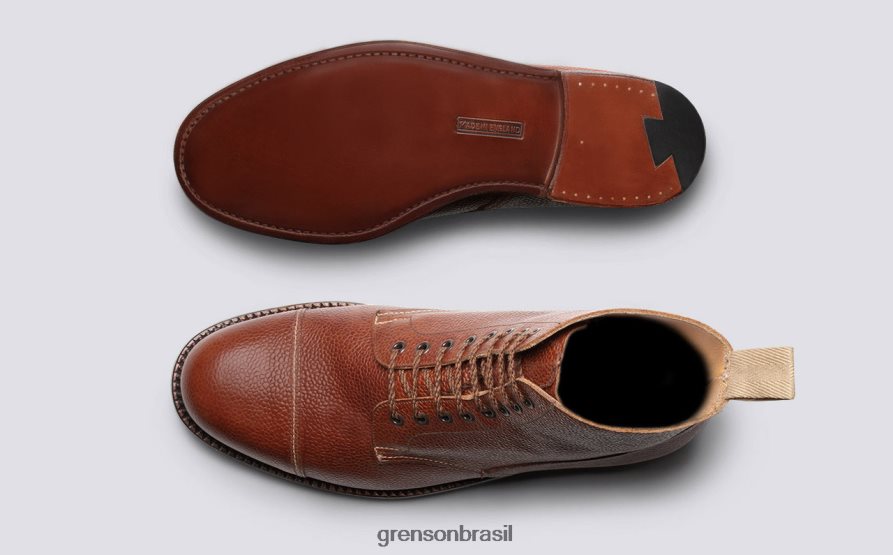 homens Grenson conhaque sapato 3 botas 04NFHP38