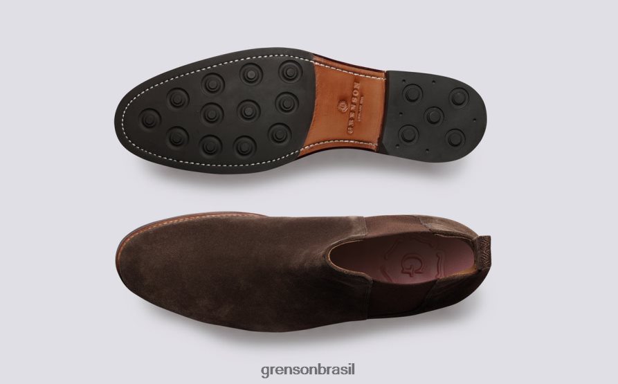 homens Grenson marrom escuro declan botas 04NFHP47