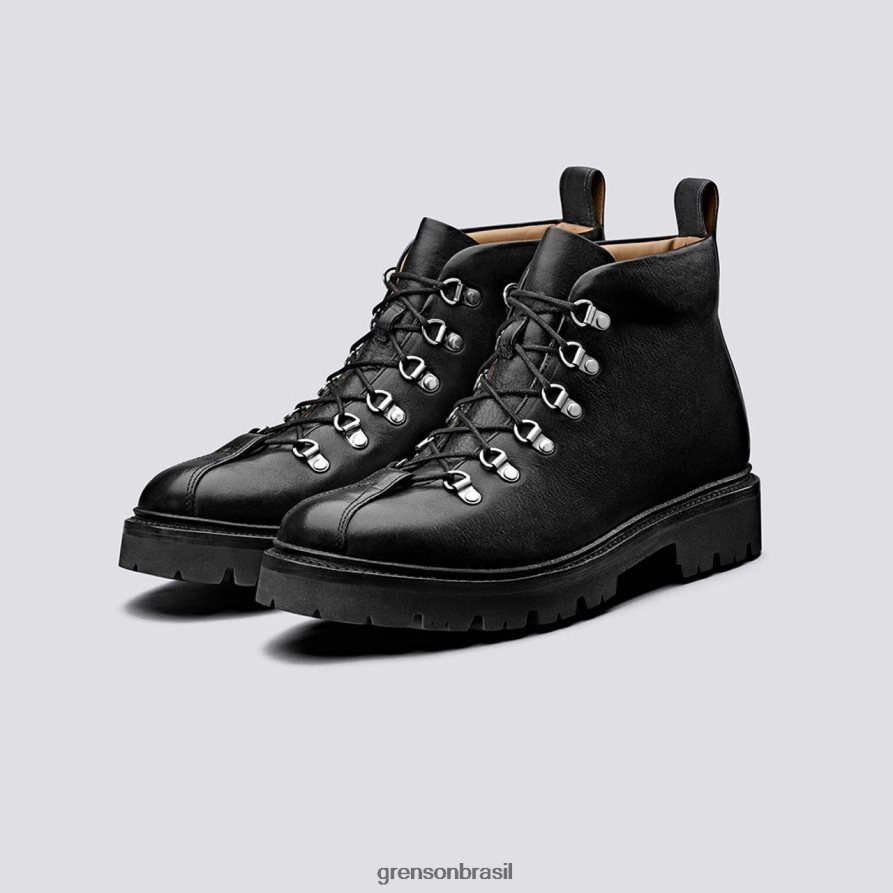 homens Grenson preto bobby botas 04NFHP61