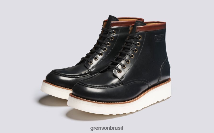 homens Grenson preto como um botas 04NFHP53