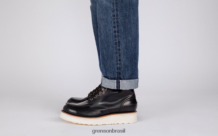 homens Grenson preto como um botas 04NFHP53