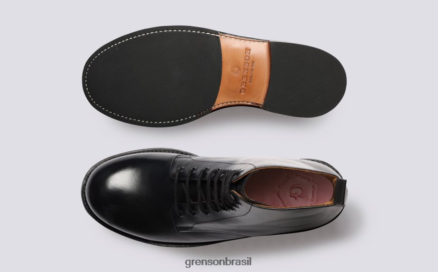 homens Grenson preto dudley botas 04NFHP49
