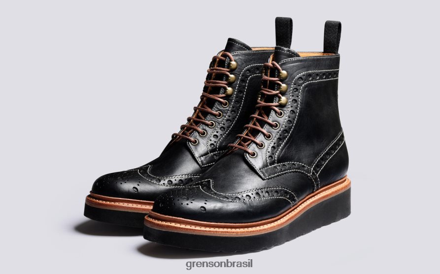 homens Grenson preto fred botas 04NFHP30