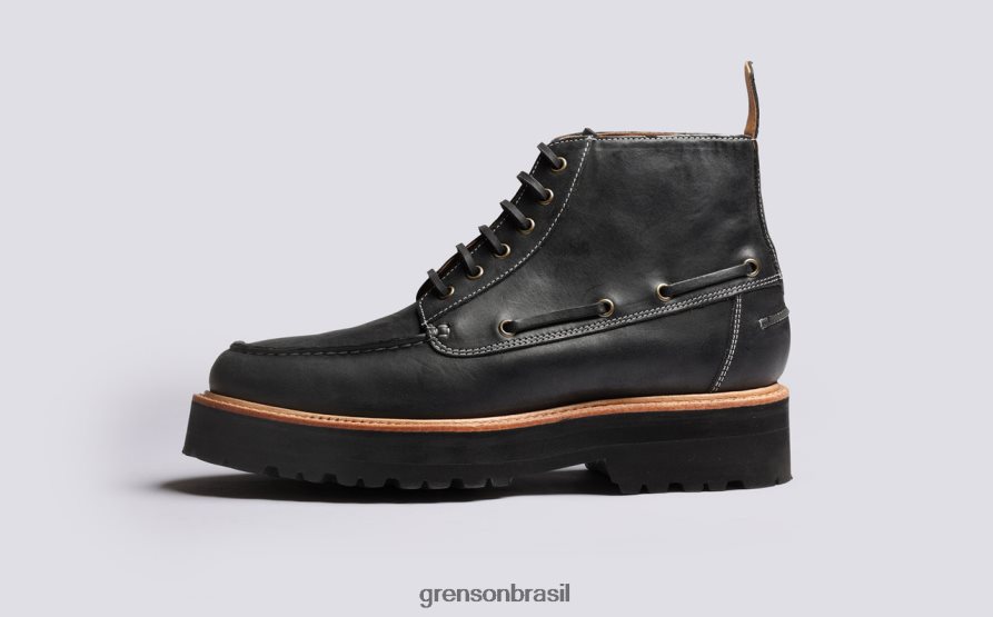 homens Grenson preto leste botas 04NFHP24