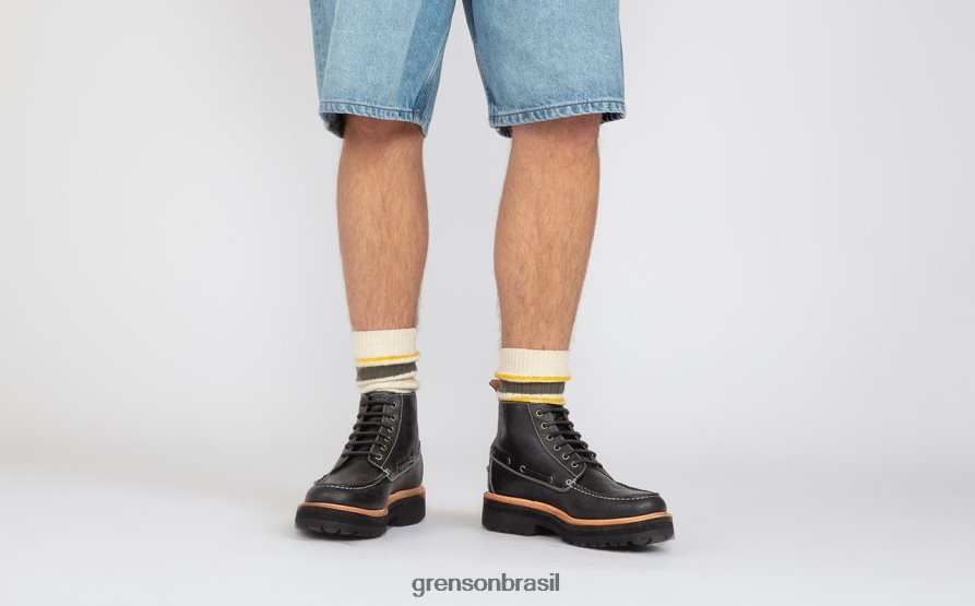 homens Grenson preto leste botas 04NFHP24