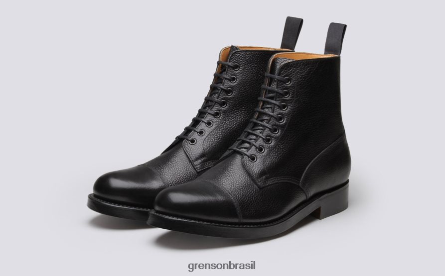 homens Grenson preto sapato 3 botas 04NFHP39