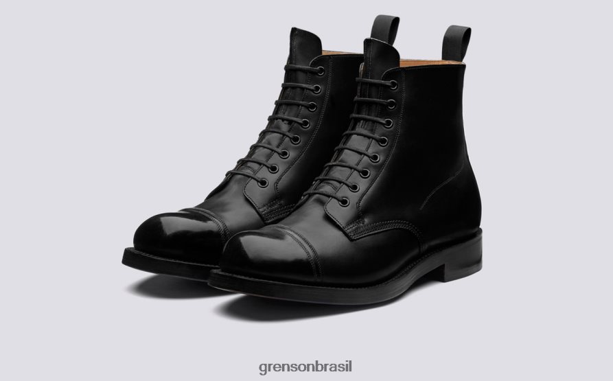 homens Grenson preto sapato 9 botas 04NFHP41