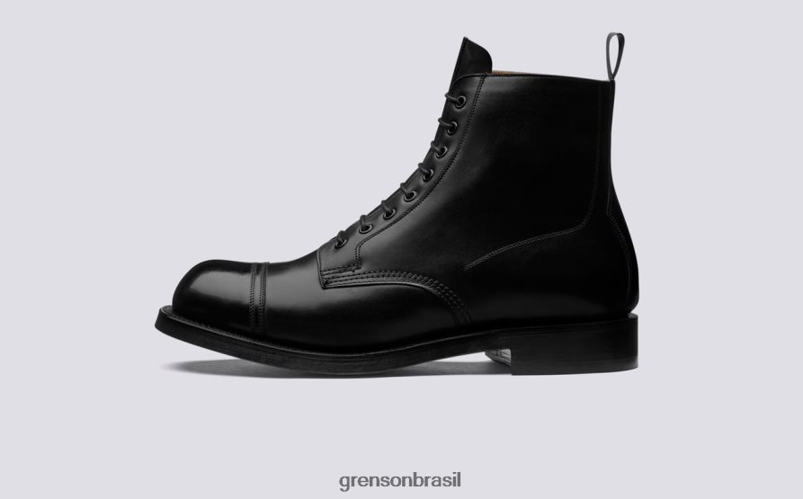 homens Grenson preto sapato 9 botas 04NFHP41