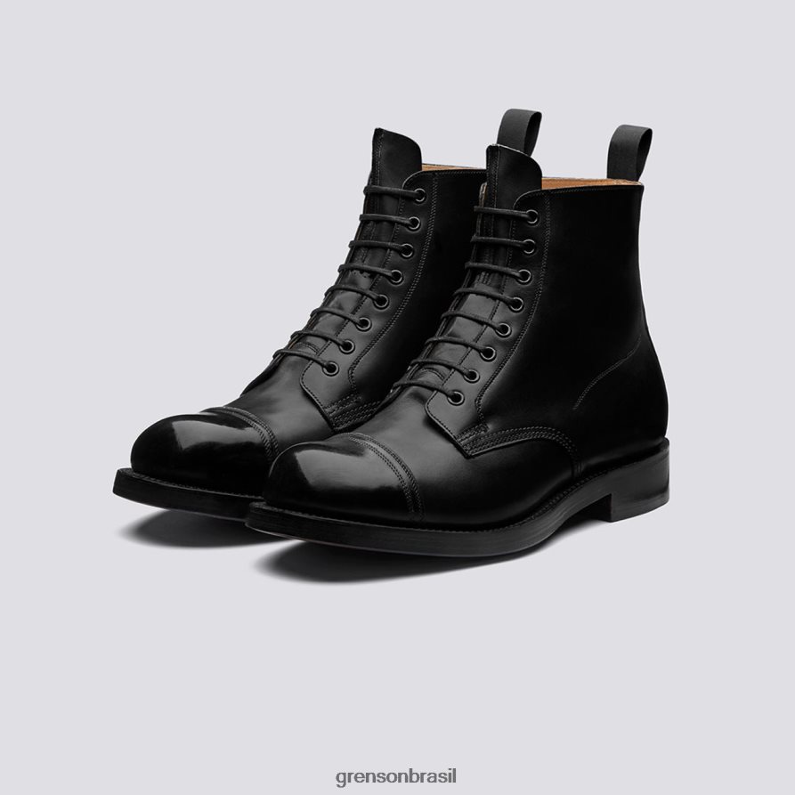 homens Grenson preto sapato 9 botas 04NFHP41