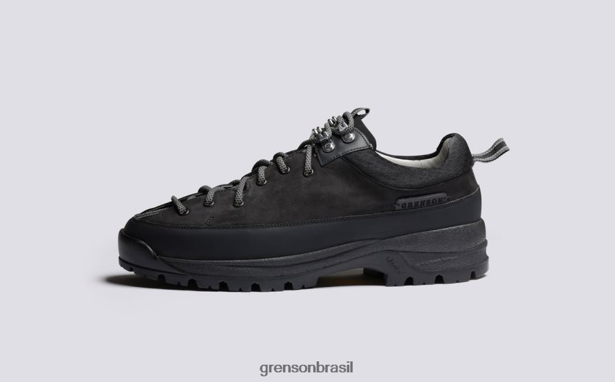 homens Grenson preto tênis 70 botas 04NFHP63