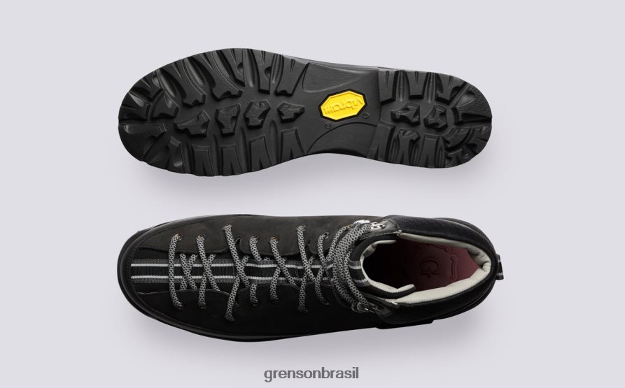 homens Grenson preto tênis 71 botas 04NFHP42