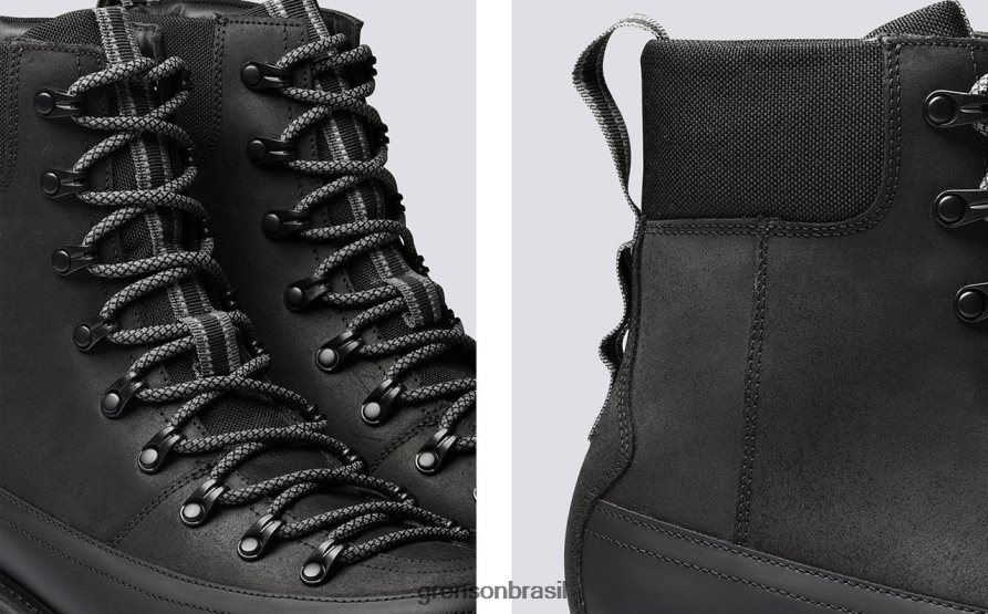 homens Grenson preto tecnologia brady botas 04NFHP12