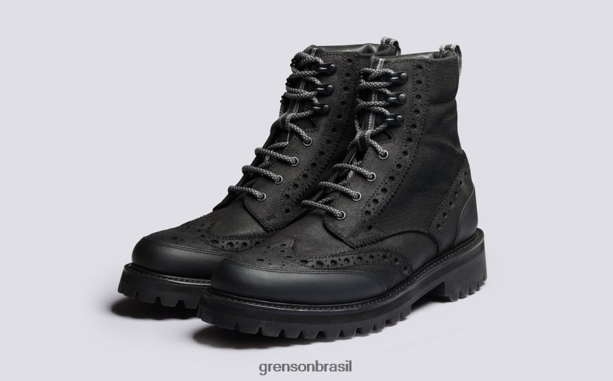 homens Grenson preto tecnologia fred botas 04NFHP9