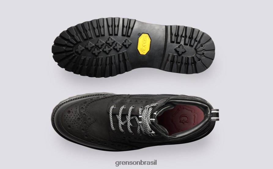 homens Grenson preto tecnologia fred botas 04NFHP9