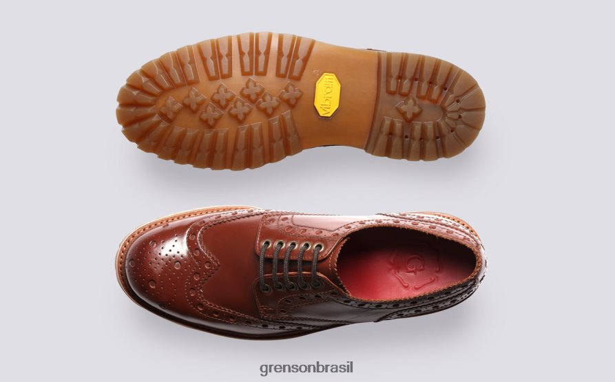 homens Grenson bronzeado archie sapatos brogues 04NFHP112