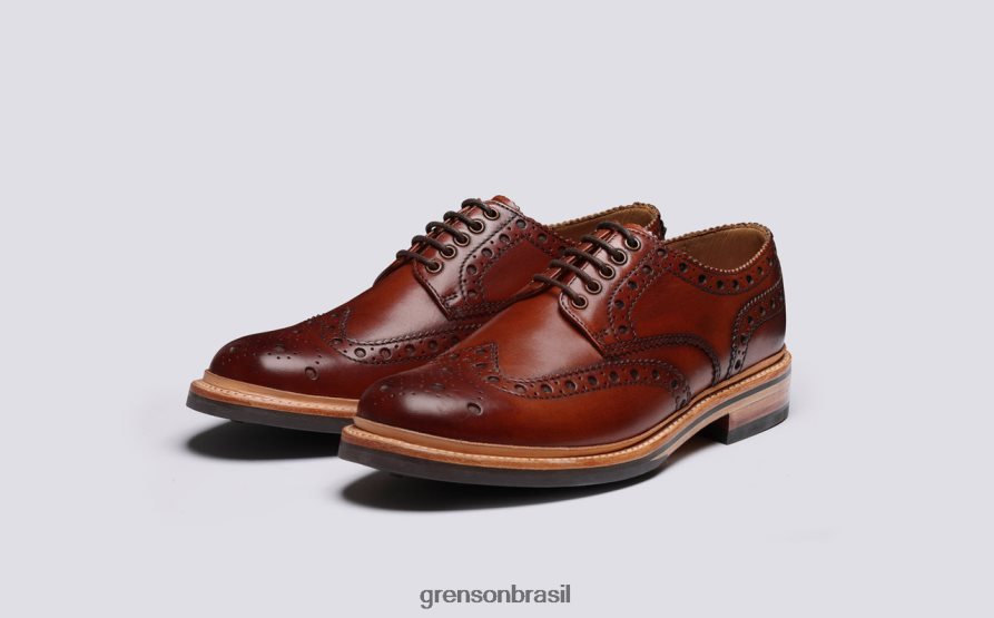 homens Grenson bronzeado archie sapatos brogues 04NFHP116