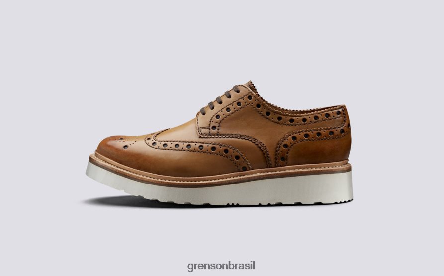 homens Grenson bronzeado archie sapatos brogues 04NFHP118
