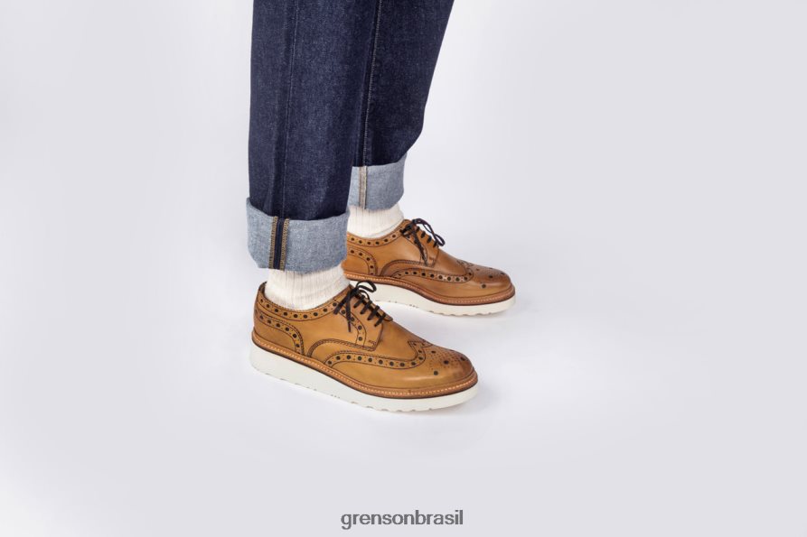 homens Grenson bronzeado archie sapatos brogues 04NFHP118