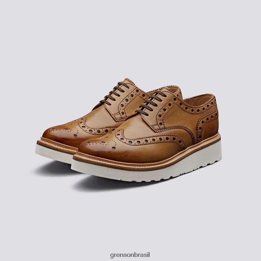 homens Grenson bronzeado archie sapatos brogues 04NFHP118