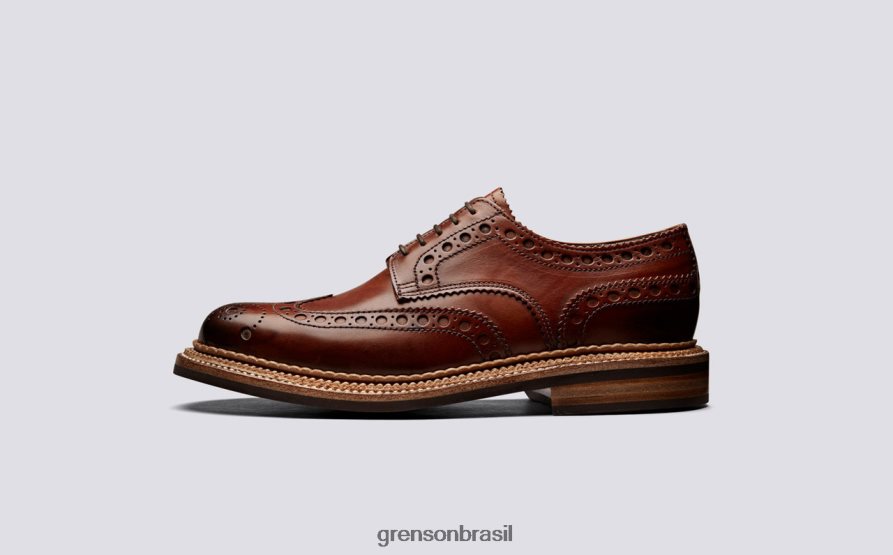 homens Grenson bronzeado archie sapatos brogues 04NFHP119