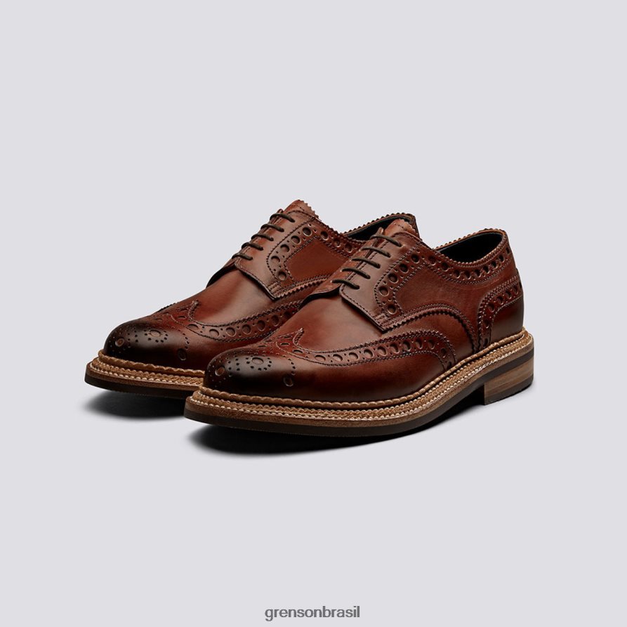 homens Grenson bronzeado archie sapatos brogues 04NFHP119
