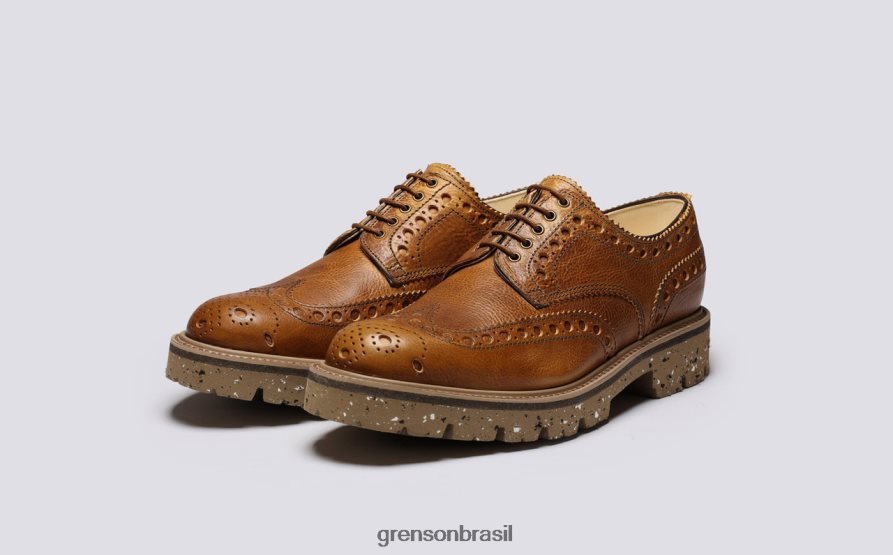 homens Grenson marrom archie sapatos brogues 04NFHP109