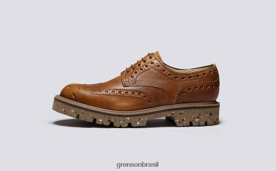 homens Grenson marrom archie sapatos brogues 04NFHP109