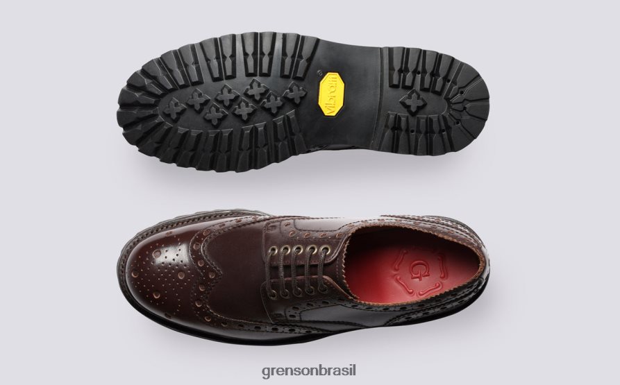 homens Grenson marrom archie sapatos brogues 04NFHP114