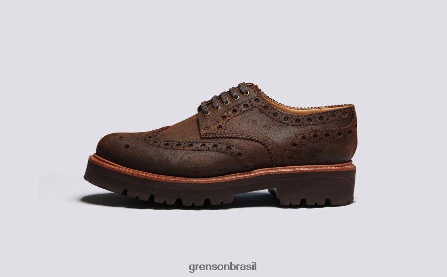 homens Grenson marrom archie sapatos brogues 04NFHP122