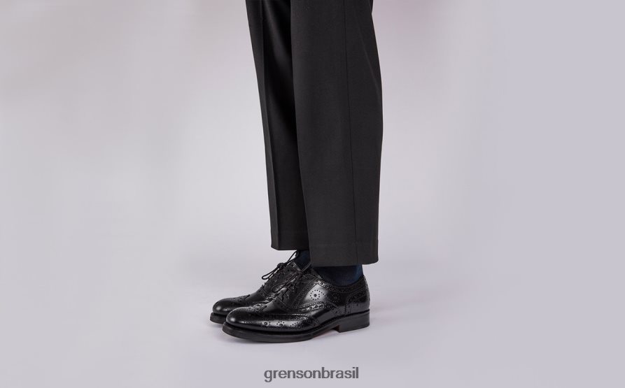 homens Grenson preto anderson sapatos brogues 04NFHP123