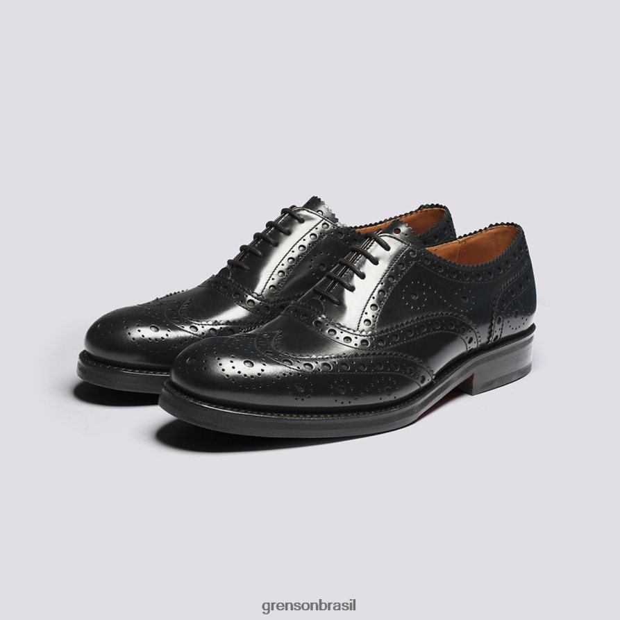 homens Grenson preto anderson sapatos brogues 04NFHP123