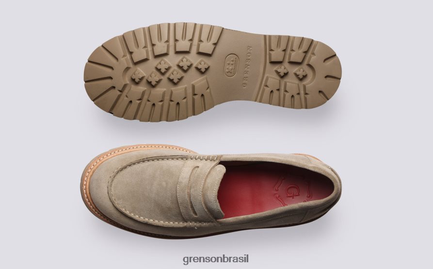 homens Grenson areia Walt mocassins 04NFHP137