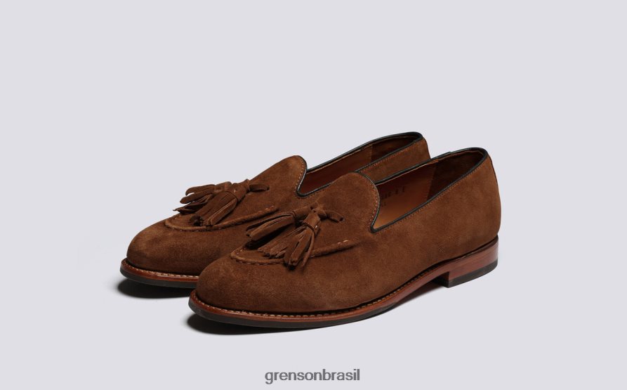 homens Grenson caramelo merle mocassins 04NFHP140