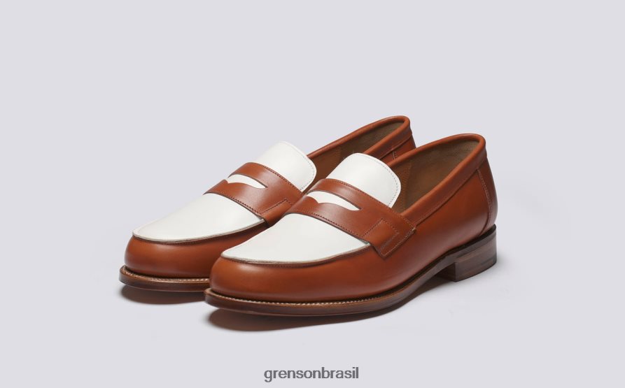 homens Grenson conhaque epsom mocassins 04NFHP127