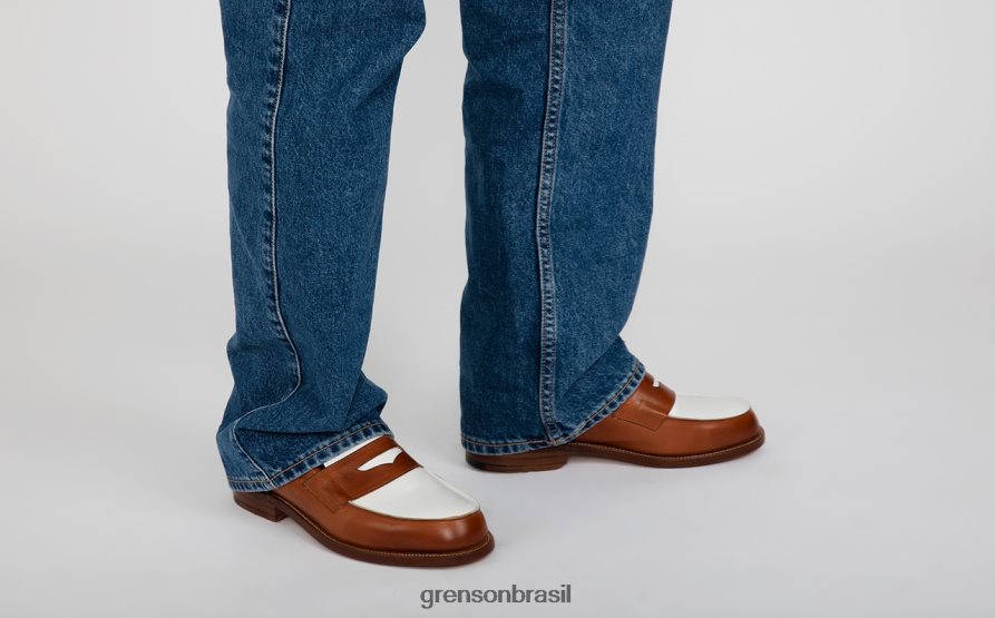 homens Grenson conhaque epsom mocassins 04NFHP127