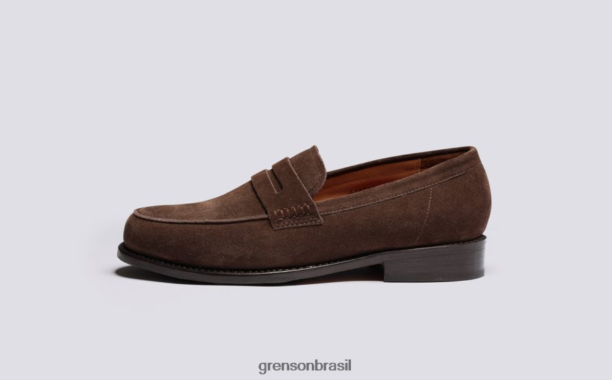homens Grenson marrom escuro jago mocassins 04NFHP139